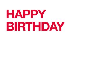 Happy birthday